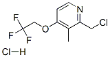 2-Chloromethyl-3-methyl-4-(2,2,2-trifluoroethoxy)pyridine hydrochlorideStructure,127337-71-7Structure 2-Chloromethyl-3-methyl-4-(2,2,2-trifluoroethoxy)pyridine hydrochloride Structure,127337-71-7Structure