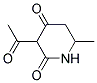 2,4-Piperidinedione, 3-acetyl-6-methyl-(9ci)Structure,127952-78-7Structure 2,4-Piperidinedione, 3-acetyl-6-methyl-(9ci) Structure,127952-78-7Structure