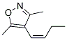 Isoxazole, 4-(1-butenyl)-3,5-dimethyl-, (z)-(9ci)Structure,128035-77-8Structure Isoxazole, 4-(1-butenyl)-3,5-dimethyl-, (z)-(9ci) Structure,128035-77-8Structure