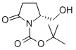 1-Pyrrolidinecarboxylic acid, 2-(hydroxymethyl)-5-oxo-, 1,1-dimethylethyl ester, (R)-Structure,128811-37-0Structure 1-Pyrrolidinecarboxylic acid, 2-(hydroxymethyl)-5-oxo-, 1,1-dimethylethyl ester, (R)- Structure,128811-37-0Structure