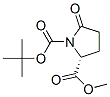Methyl (R)-N-(tert-butoxycarbonyl)pyroglutamate Structure,128811-48-3Structure