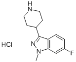 1H-Indazole, 6-fluoro-1-methyl-3-(4-piperidinyl)-, hydrochlorideStructure,129014-50-2Structure 1H-Indazole, 6-fluoro-1-methyl-3-(4-piperidinyl)-, hydrochloride Structure,129014-50-2Structure