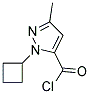 1H-pyrazole-5-carbonyl chloride, 1-cyclobutyl-3-methyl-(9ci)Structure,129506-39-4Structure 1H-pyrazole-5-carbonyl chloride, 1-cyclobutyl-3-methyl-(9ci) Structure,129506-39-4Structure