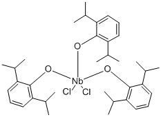 Tris(2,6-diisopropylphenoxy)niobium(V) chlorideStructure,129896-75-9Structure Tris(2,6-diisopropylphenoxy)niobium(V) chloride Structure,129896-75-9Structure