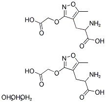 (R,s)-2-氨基-3-[3-(羧基甲氧基)-5-甲基-異噁唑-4-基]-丙酸半水合物結(jié)構(gòu)式_130146-18-8結(jié)構(gòu)式
