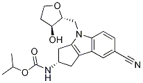 Isopropyl ((s)-7-cyano-4-(((2r,3s)-3-hydroxytetrahydrofuran-2-yl)methyl)-1,2,3,4-tetrahydrocyclopenta[b]indol-2-yl)carbamate Structure,1307213-00-8Structure