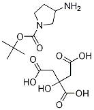 3-氨基吡咯烷-1-羧酸 2-羥基丙烷-1,2,3-三羧酸叔丁酯結(jié)構(gòu)式_1310278-53-5結(jié)構(gòu)式