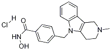 N-hydroxy-4-[(1,2,3,4-tetrahydro-2-methyl-5h-pyrido[4,3-b]indol-5-yl)methyl]benzamide hydrochloride Structure,1310693-92-5Structure