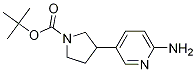 Tert-butyl 3-(6-aminopyridin-3-yl)pyrrolidine-1-carboxylateStructure,1312565-90-4Structure Tert-butyl 3-(6-aminopyridin-3-yl)pyrrolidine-1-carboxylate Structure,1312565-90-4Structure