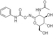 O-(2-乙酰氨基-2-脫氧-d-吡喃葡萄糖)氨基 n-氨基甲酸苯酯結(jié)構(gòu)式_132489-69-1結(jié)構(gòu)式