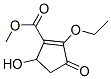 1-Cyclopentene-1-carboxylicacid,2-ethoxy-5-hydroxy-3-oxo-,methylester(9ci)Structure,132561-28-5Structure 1-Cyclopentene-1-carboxylicacid,2-ethoxy-5-hydroxy-3-oxo-,methylester(9ci) Structure,132561-28-5Structure
