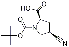 (2R,4r)-1-(tert-butoxycarbonyl)-4-cyanopyrrolidine-2-carboxylic acidStructure,132622-85-6Structure (2R,4r)-1-(tert-butoxycarbonyl)-4-cyanopyrrolidine-2-carboxylic acid Structure,132622-85-6Structure