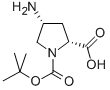 1-N-boc-4(r)-amino-pyrrolidine-2(r)-carboxylic acid Structure,132622-98-1Structure