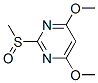 4,6-Dimethoxy-2-methylsulfinylpyrimidineStructure,132900-07-3Structure 4,6-Dimethoxy-2-methylsulfinylpyrimidine Structure,132900-07-3Structure