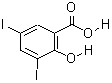 3,5-二碘水楊酸結(jié)構(gòu)式_133-91-5結(jié)構(gòu)式