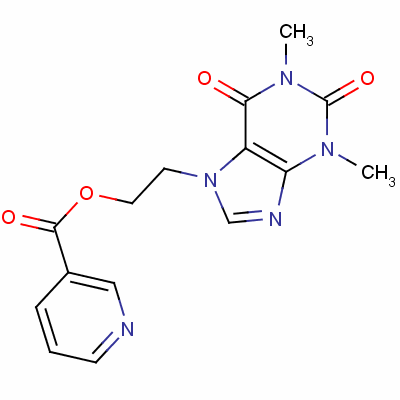 2-(1,2,3,6-Tetrahydro-1,3-dimethyl-2,6-dioxo-7h-purin-7-yl)ethyl nicotinate Structure,13425-39-3Structure