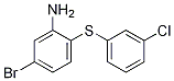 5-Bromo-2-(3-chloro-phenylsulfanyl)-phenylamineStructure,1343874-09-8Structure 5-Bromo-2-(3-chloro-phenylsulfanyl)-phenylamine Structure,1343874-09-8Structure