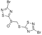 3-溴-5-[(3-溴-1,2,4-噻二唑-5-基硫代)甲基亞磺?；鵠-1,2,4-噻二唑結(jié)構(gòu)式_134947-29-8結(jié)構(gòu)式