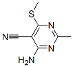 4-Amino-5-cyano-2-methyl-6-(methylthio)pyrimidineStructure,135158-59-7Structure 4-Amino-5-cyano-2-methyl-6-(methylthio)pyrimidine Structure,135158-59-7Structure