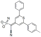 Propanedinitrile, 2-[2-(4-methylphenyl)-1,1-dioxido-6-phenyl-4H-thiopyran-4-ylidene]- Structure,135215-38-2Structure