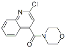 2-Chloro-4-(morpholin-4-ylcarbonyl)quinolineStructure,135323-95-4Structure 2-Chloro-4-(morpholin-4-ylcarbonyl)quinoline Structure,135323-95-4Structure