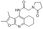 N-(2,3-dimethyl-5,6,7,8-tetrahydrofuro[2,3-b]quinolin-4-yl)-2-(2-oxopyrrolidin-1-yl)acetamide Structure,135463-81-9Structure