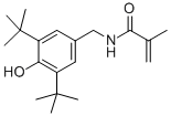 2,6-Di-t-butyl-4-(methacryloylaminomethyl) phenolStructure,13560-54-8Structure 2,6-Di-t-butyl-4-(methacryloylaminomethyl) phenol Structure,13560-54-8Structure