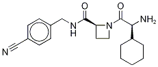 1-((2R)-2-氨基-2-環(huán)己基乙酰基)-N-(4-氰基芐基)-2-L-氮雜丁烷羧酰胺結(jié)構(gòu)式_1356010-93-9結(jié)構(gòu)式