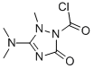 1H-1,2,4-triazole-1-carbonyl chloride, 3-(dimethylamino)-2,5-dihydro-2-methyl-5-oxo- (9ci)Structure,135633-83-9Structure 1H-1,2,4-triazole-1-carbonyl chloride, 3-(dimethylamino)-2,5-dihydro-2-methyl-5-oxo- (9ci) Structure,135633-83-9Structure