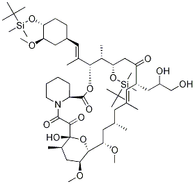 24,33-Bis-o-(tert-butyldimethylsilyl)-37,38-dehydro-37,38-dihydroxy-fk-506Structure,1356932-17-6Structure 24,33-Bis-o-(tert-butyldimethylsilyl)-37,38-dehydro-37,38-dihydroxy-fk-506 Structure,1356932-17-6Structure