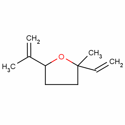 2-乙烯四氫-2-甲基-5-(1-甲基乙烯)-呋喃結(jié)構(gòu)式_13679-86-2結(jié)構(gòu)式