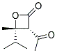順式-(9ci)-3-乙?；?4-甲基-4-(1-甲基乙基)-2-氧雜環(huán)丁烷酮結(jié)構(gòu)式_136814-01-2結(jié)構(gòu)式