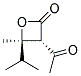 反式-(9ci)-3-乙?；?4-甲基-4-(1-甲基乙基)-2-氧雜環(huán)丁烷酮結構式_136814-05-6結構式