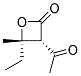 反式-(9ci)-3-乙?；?4-乙基-4-甲基-2-氧雜環(huán)丁烷酮結(jié)構(gòu)式_136814-10-3結(jié)構(gòu)式