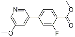 Methyl2-fluoro-4-(5-methoxypyridin-3-yl)benzoateStructure,1375068-84-0Structure Methyl2-fluoro-4-(5-methoxypyridin-3-yl)benzoate Structure,1375068-84-0Structure