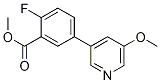 Methyl2-fluoro-5-(5-methoxypyridin-3-yl)benzoateStructure,1375068-85-1Structure Methyl2-fluoro-5-(5-methoxypyridin-3-yl)benzoate Structure,1375068-85-1Structure