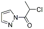 1H-pyrazole, 1-(2-chloro-1-oxopropyl)-(9ci)Structure,137715-44-7Structure 1H-pyrazole, 1-(2-chloro-1-oxopropyl)-(9ci) Structure,137715-44-7Structure