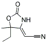 Acetonitrile, (5-ethyl-5-methyl-2-oxo-4-oxazolidinylidene)-, (z)-(9ci)Structure,139097-56-6Structure Acetonitrile, (5-ethyl-5-methyl-2-oxo-4-oxazolidinylidene)-, (z)-(9ci) Structure,139097-56-6Structure