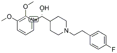 (R)-(+)-alpha-(2,3-二甲氧基苯基)-1-[2-(4-氟-苯基)乙基]-4-哌啶甲醇結(jié)構(gòu)式_139290-65-6結(jié)構(gòu)式
