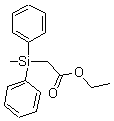 Acetic acid,2-(methyldiphenylsilyl)-, ethyl esterStructure,13950-57-7Structure Acetic acid,2-(methyldiphenylsilyl)-, ethyl ester Structure,13950-57-7Structure