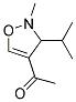 (9ci)-1-[2,3-二氫-2-甲基-3-(1-甲基乙基)-4-異噁唑基]-乙酮結(jié)構(gòu)式_140116-82-1結(jié)構(gòu)式