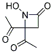 2-Azetidinone, 4,4-diacetyl-1-hydroxy-(9ci)Structure,141942-33-8Structure 2-Azetidinone, 4,4-diacetyl-1-hydroxy-(9ci) Structure,141942-33-8Structure