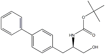 (R)-(1-([1,1-聯(lián)苯]-4-基)-3-羥基丙烷-2-基)氨基甲酸叔丁酯結構式_1426129-50-1結構式