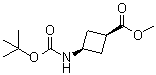 (1S,3s)-methyl 3-((tert-butoxycarbonyl)amino)cyclobutanecarboxylic acid Structure,142733-63-9Structure