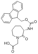 1H-azepine-1-aceticacid,3-[[(9h-fluoren-9-ylmethoxy)carbonyl]amino]hexahydro-2-oxo-,(3s)-(9ci) Structure,142855-79-6Structure