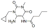 n-[6-氨基-1-(環(huán)丙基甲基)-1,2,3,4-四氫-3-甲基-2,4-二氧代-5-嘧啶]-戊酰胺結(jié)構(gòu)式_143148-55-4結(jié)構(gòu)式