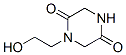 2,5-Piperazinedione,1-(2-hydroxyethyl)-(9ci)Structure,143411-79-4Structure 2,5-Piperazinedione,1-(2-hydroxyethyl)-(9ci) Structure,143411-79-4Structure