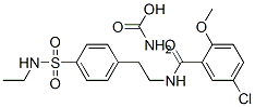 4-[2-(5-氯-2-甲氧基苯酰胺)乙基]苯磺酰胺氨基甲酸乙酯結(jié)構(gòu)式_14511-59-2結(jié)構(gòu)式