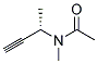 Acetamide, n-methyl-n-(1-methyl-2-propynyl)-, (s)-(9ci)Structure,145679-21-6Structure Acetamide, n-methyl-n-(1-methyl-2-propynyl)-, (s)-(9ci) Structure,145679-21-6Structure