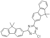 1,3,5-Triazine, 2-chloro-4,6-bis(9,9-dime thyl-9h-fluoren-2yl)-Structure,1459162-69-6Structure 1,3,5-Triazine, 2-chloro-4,6-bis(9,9-dime thyl-9h-fluoren-2yl)- Structure,1459162-69-6Structure